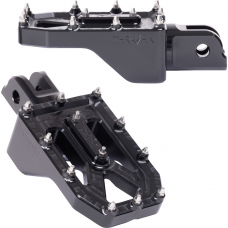Thrashin Supply Co. Aggressor Foot Pegs - Front - Black - FL/FX '18-'25 1620-2773 TSC-2022-1-SF